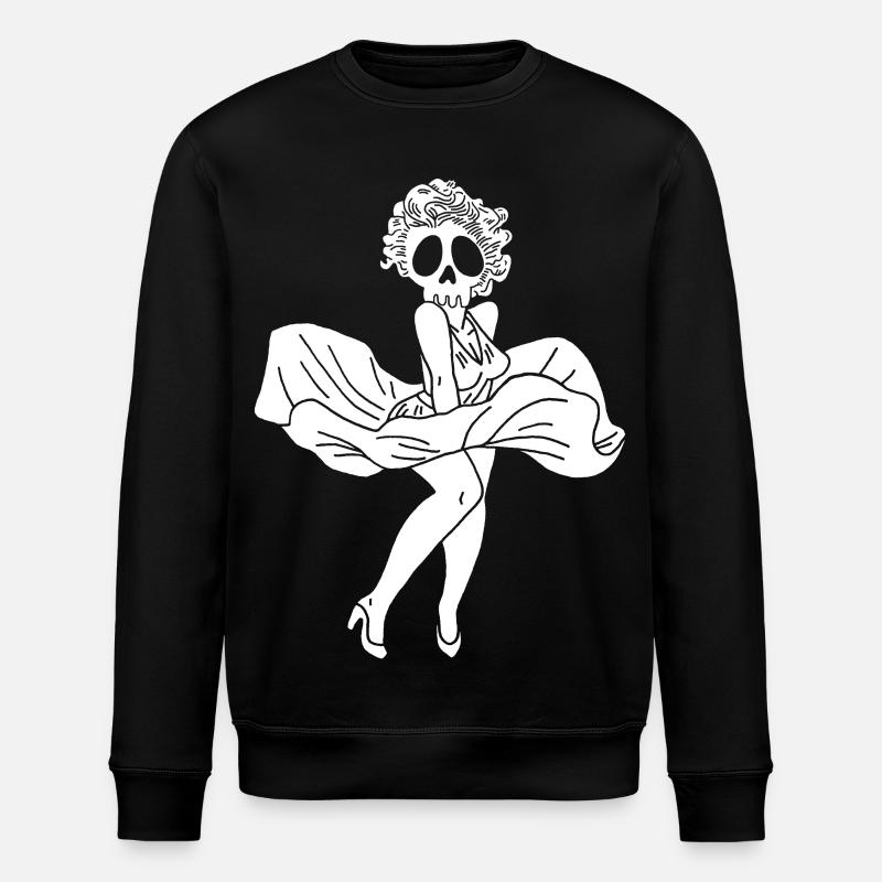 Fantôme de Marylin Monroe - Stanley/Stella Unisex Bio-Sweatshirt ROLLER - Schwarz