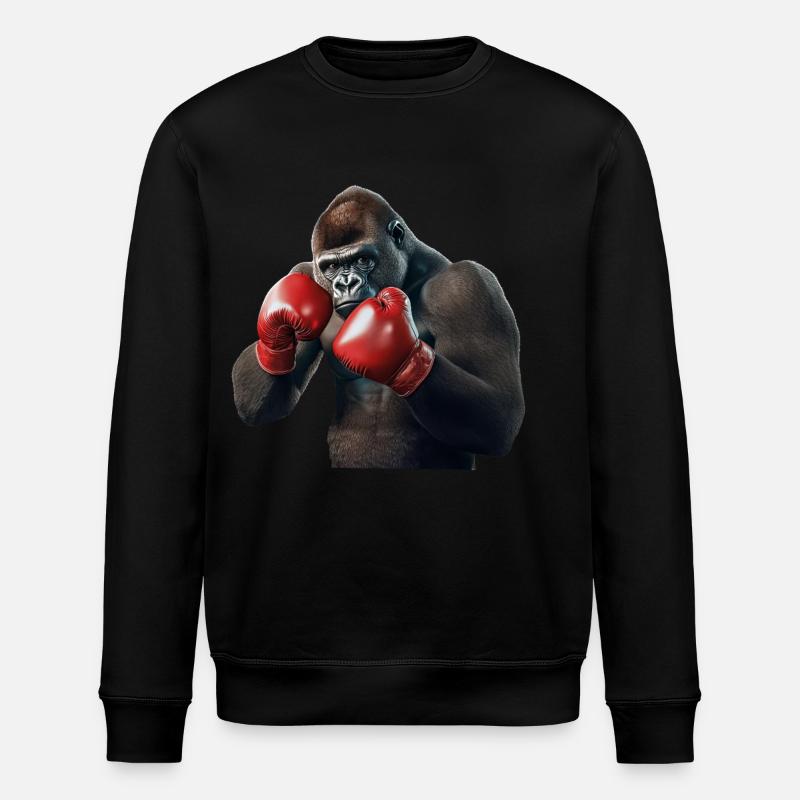 Gorilla - Stanley/Stella Unisex Bio-Sweatshirt ROLLER - Schwarz