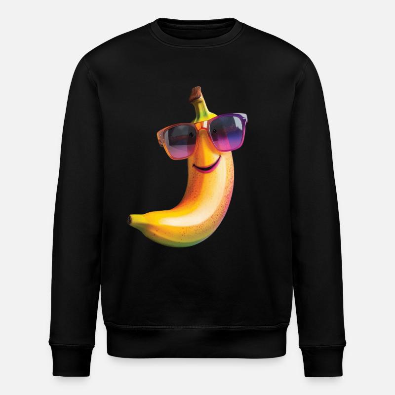 Banane - Stanley/Stella Unisex Bio-Sweatshirt ROLLER - Schwarz