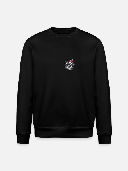 Cat Christmas Funny - Stanley/Stella ROLLER Unisex Organic Sweatshirt - black