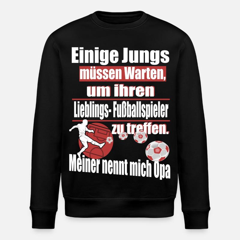 Fußball Opa - Stanley/Stella Unisex Bio-Sweatshirt ROLLER - Schwarz