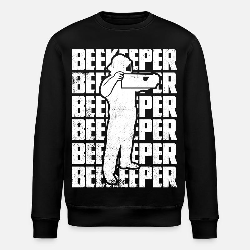 Funny beekeeper - Stanley/Stella ROLLER Unisex Organic Sweatshirt - black