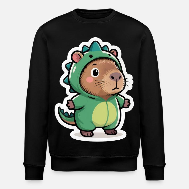 Dinosaure Dino Capybara - Sweat bio ROLLER Stanley/Stella Unisexe - noir
