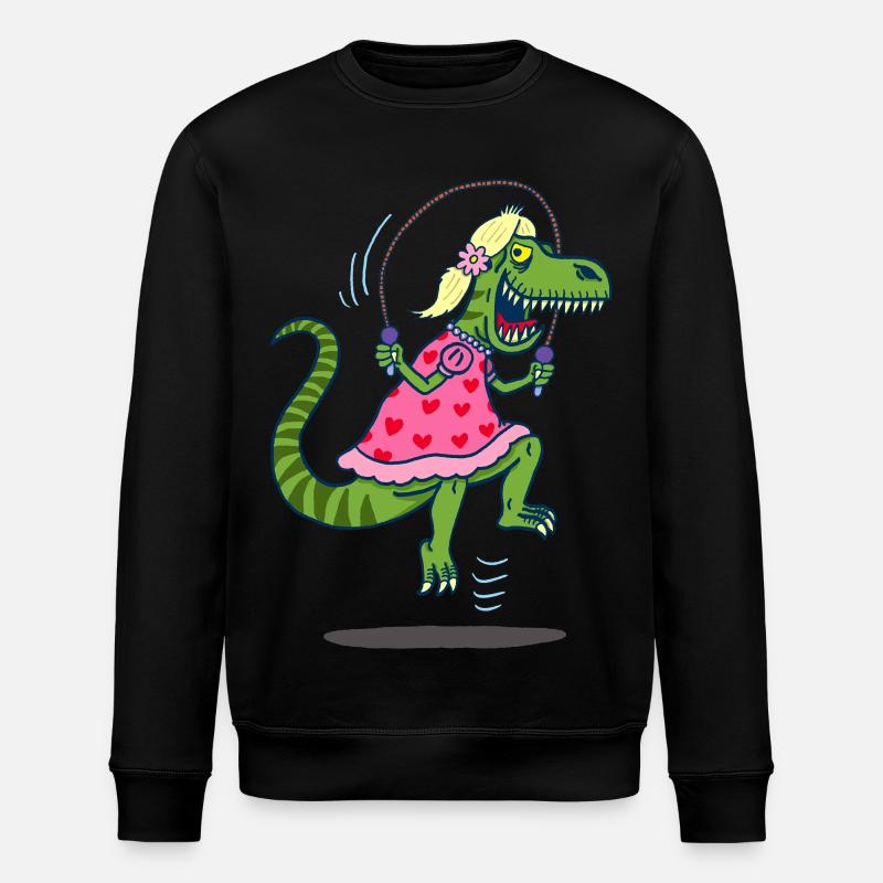 Tyrannosaurus-Rex-Jagdlist - Stanley/Stella Unisex Bio-Sweatshirt ROLLER - Schwarz