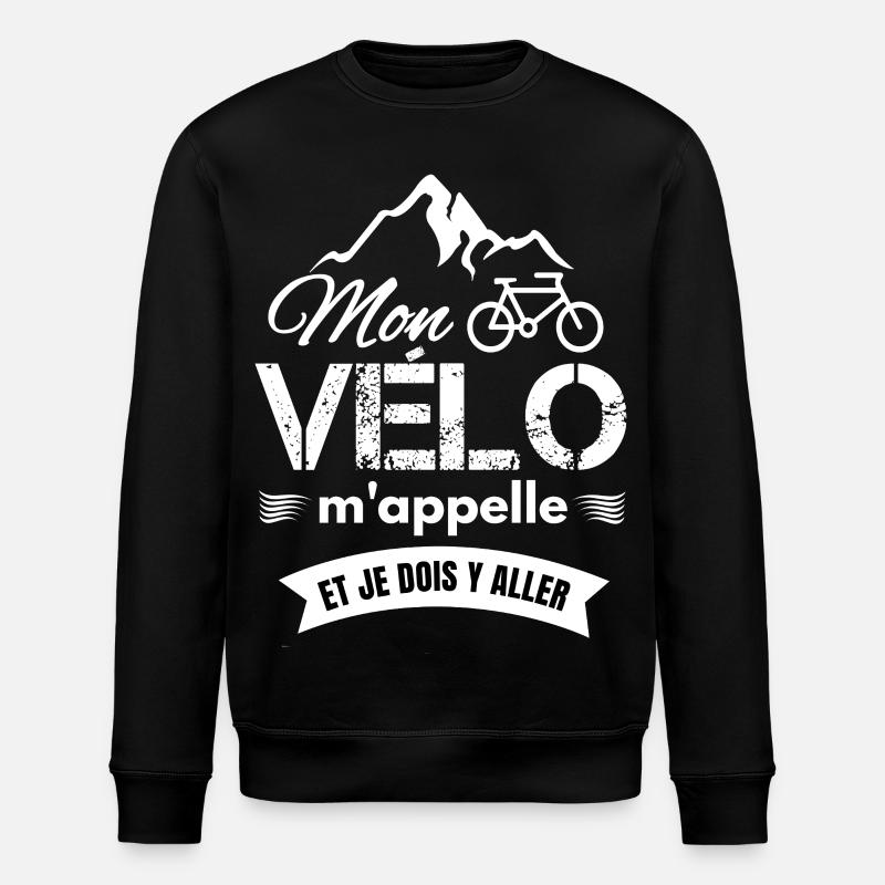 Mon Vélo m'appelle  - Sweat bio ROLLER Stanley/Stella Unisexe - noir