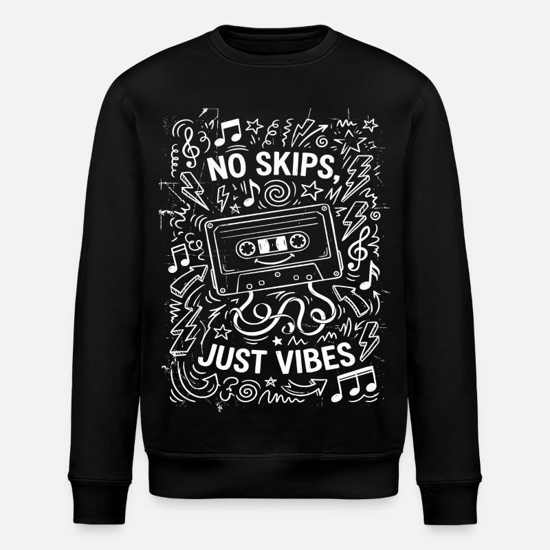 nur gute Stimmung - Stanley/Stella ROLLER Unisex Organic Sweatshirt - black