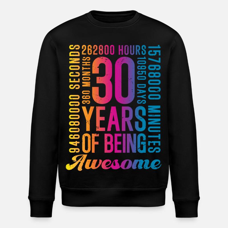 30 ans d’anniversaire - Sweat bio ROLLER Stanley/Stella Unisexe - noir