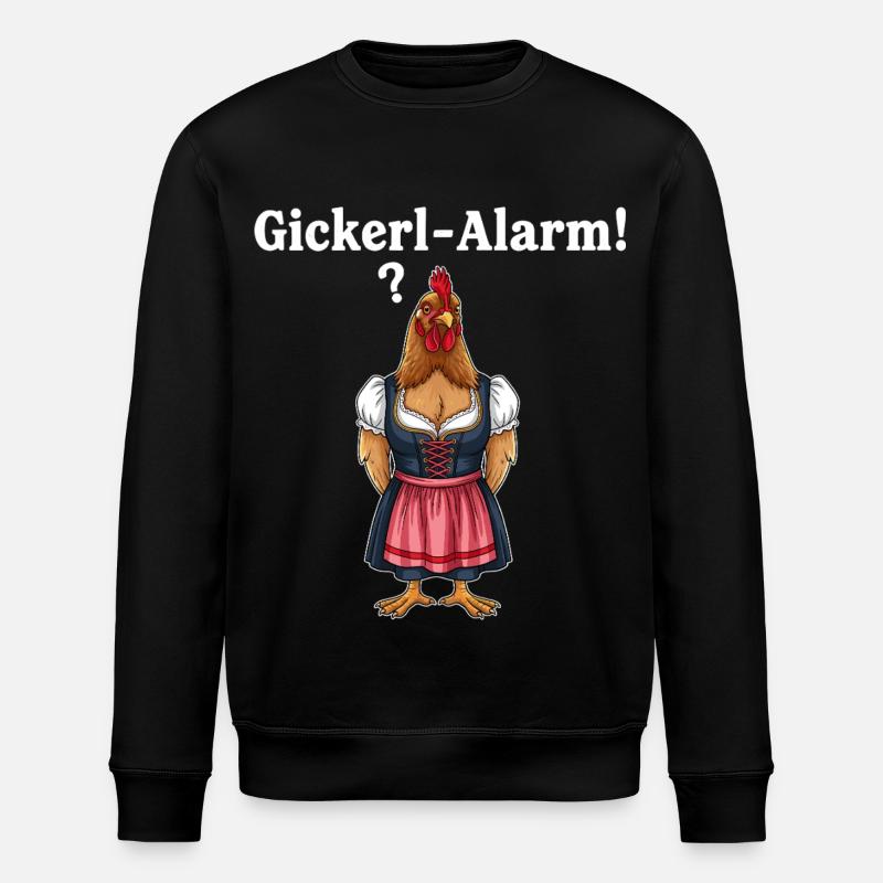 Gickerl-Alarm ! - Stanley/Stella Unisex Bio-Sweatshirt ROLLER - Schwarz