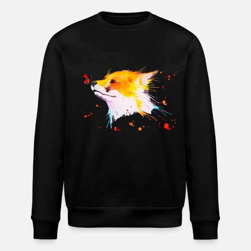 Rotfuchs - Stanley/Stella Unisex Bio-Sweatshirt ROLLER - Schwarz