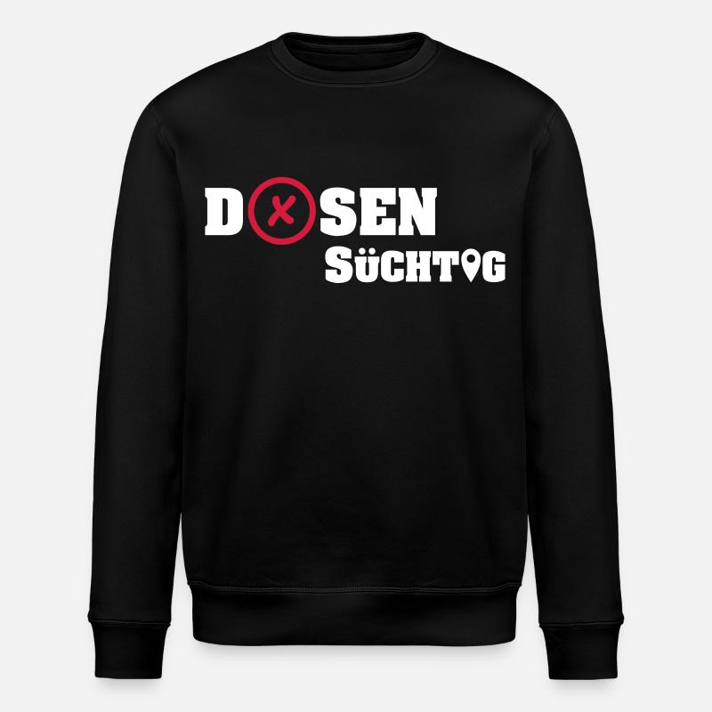 Geocacher: Dosensüchtig - Stanley/Stella Unisex Bio-Sweatshirt ROLLER - Schwarz