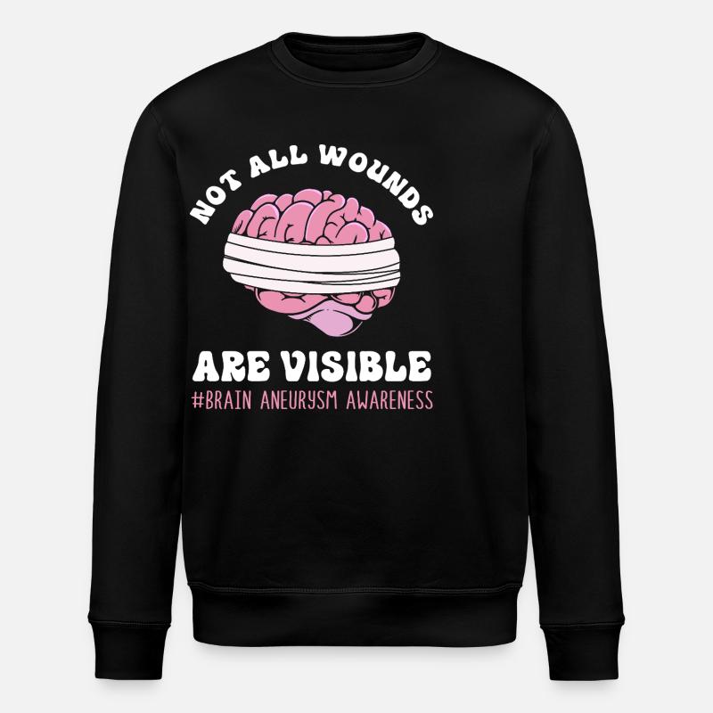 Brain Aneurysm - Stanley/Stella ROLLER Unisex Organic Sweatshirt - black