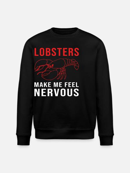 Hummer Meeresfrüchte Lobster Languste - Stanley/Stella Unisex Bio-Sweatshirt ROLLER - Schwarz