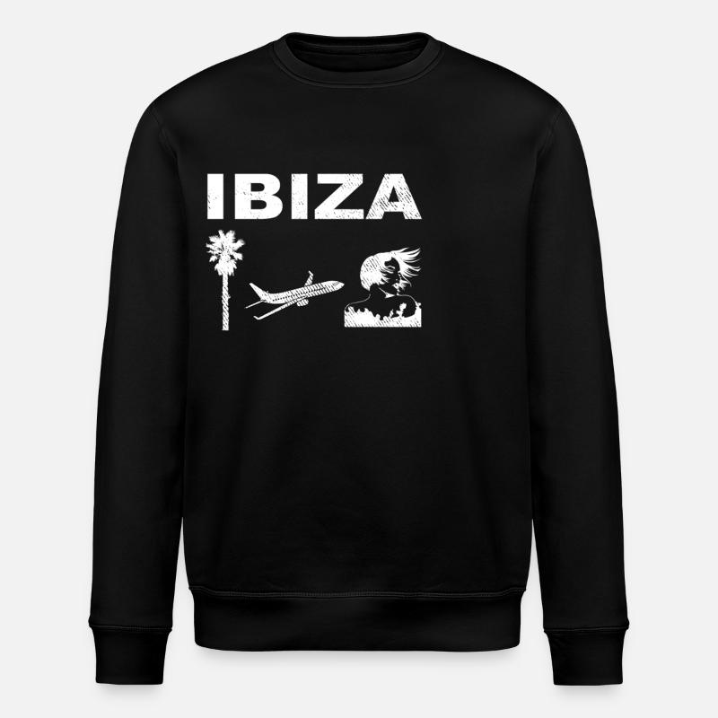 Ibiza Vibes - Stanley/Stella ROLLER Unisex Organic Sweatshirt - black
