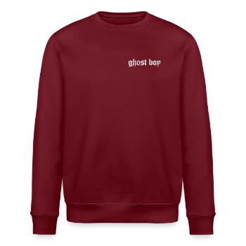 Ghost Boy Aesthetic - Stanley/Stella ROLLER Unisex Organic Sweatshirt - burgundy - Front - Nik (191cm)