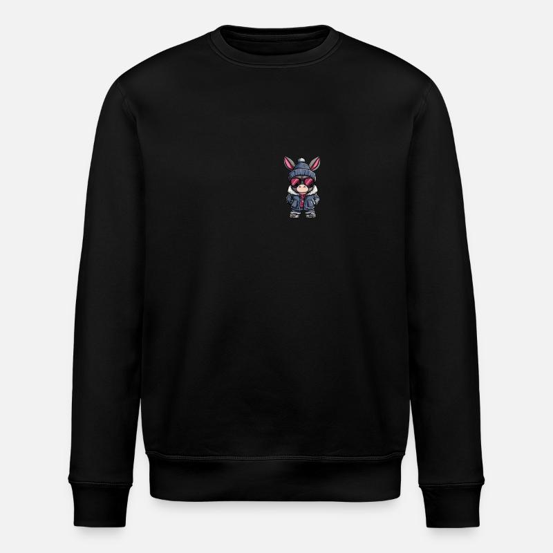 Donkey Winter - Stanley/Stella ROLLER Unisex Organic Sweatshirt - black