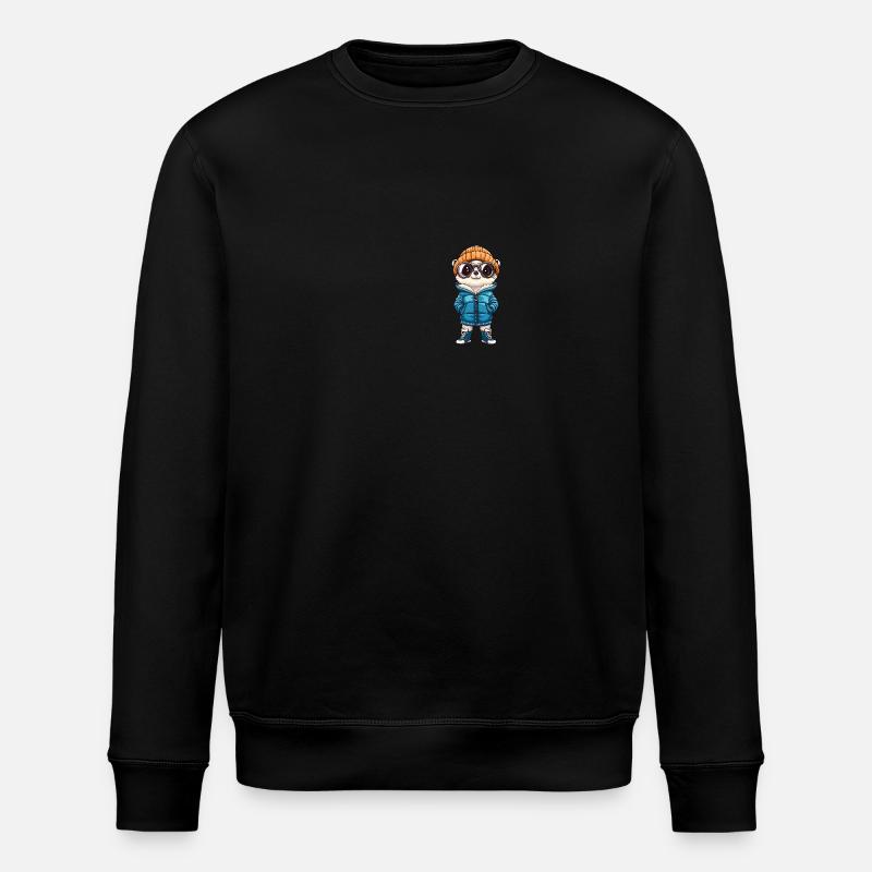 Suricate d’hiver - Sweat bio ROLLER Stanley/Stella Unisexe - noir