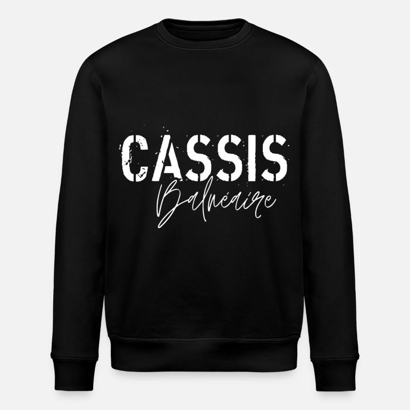 Cassis Balnéaire - Sweat bio ROLLER Stanley/Stella Unisexe - noir