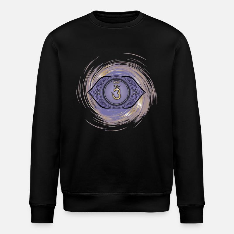 Ajna sechstes Chakra - Stanley/Stella Unisex Bio-Sweatshirt ROLLER - Schwarz