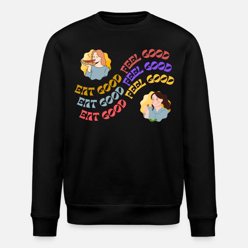 MANGEZ BIEN SENTEZ-VOUS BIEN - Sweat bio ROLLER Stanley/Stella Unisexe - noir