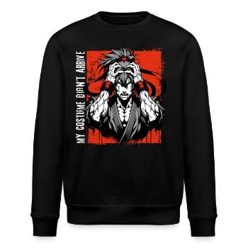 Anime Manga // mon costume n’est pas arrivé // AS009 - Sweat bio ROLLER Stanley/Stella Unisexe - noir - Devant - Nik (191cm)
