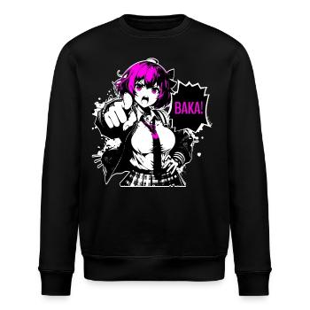 Anime Manga // Girl Calls BAKA ! AS014 - Sweat bio ROLLER Stanley/Stella Unisexe - noir - Devant - Nik (191cm)