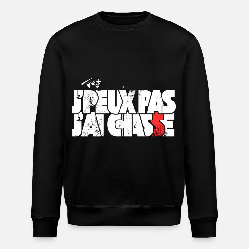 J'peux pas j'ai Chasse - Sweat bio ROLLER Stanley/Stella Unisexe - noir