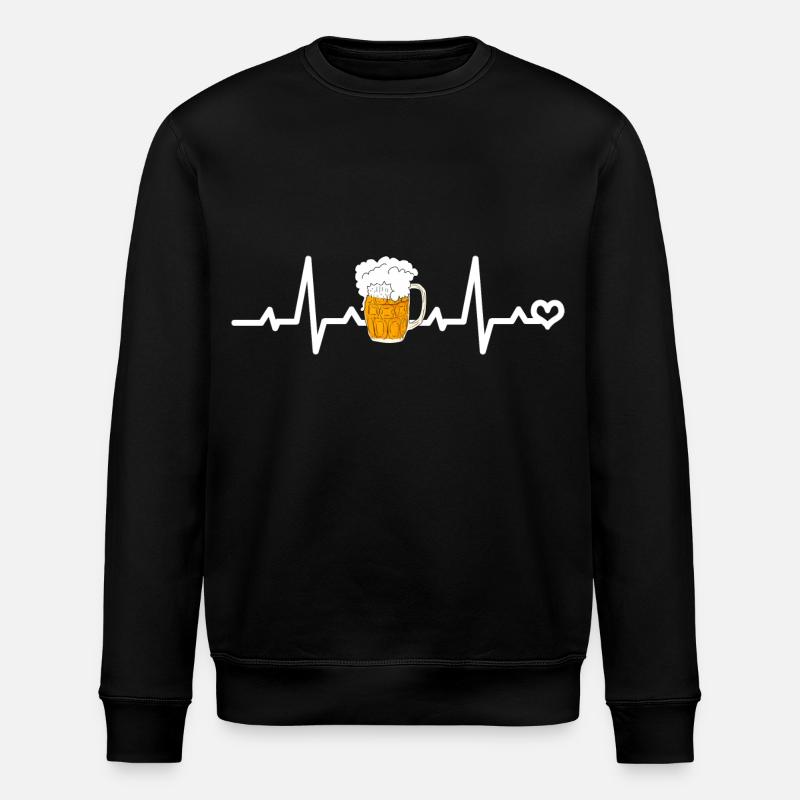 Ligne Beer Heart - Sweat bio ROLLER Stanley/Stella Unisexe - noir
