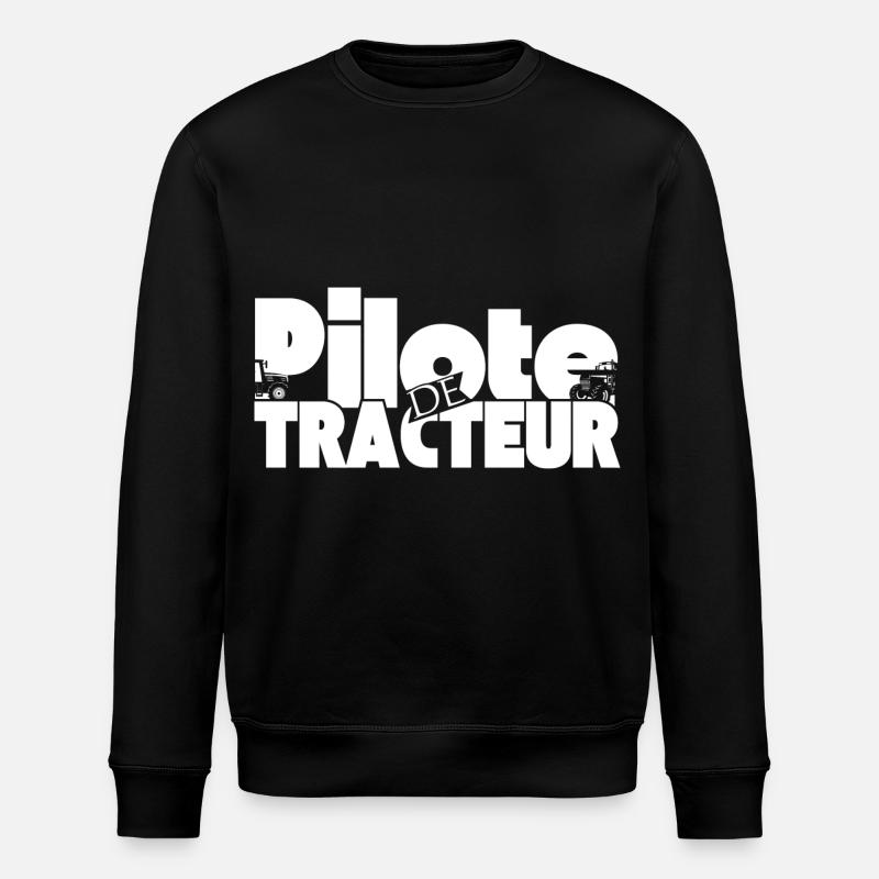 Tractor Driver - Stanley/Stella ROLLER Unisex Organic Sweatshirt - black