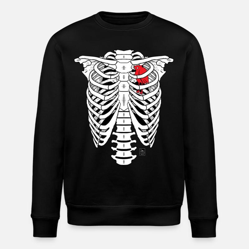 SKELETON - Stanley/Stella Unisex Bio-Sweatshirt ROLLER - Schwarz