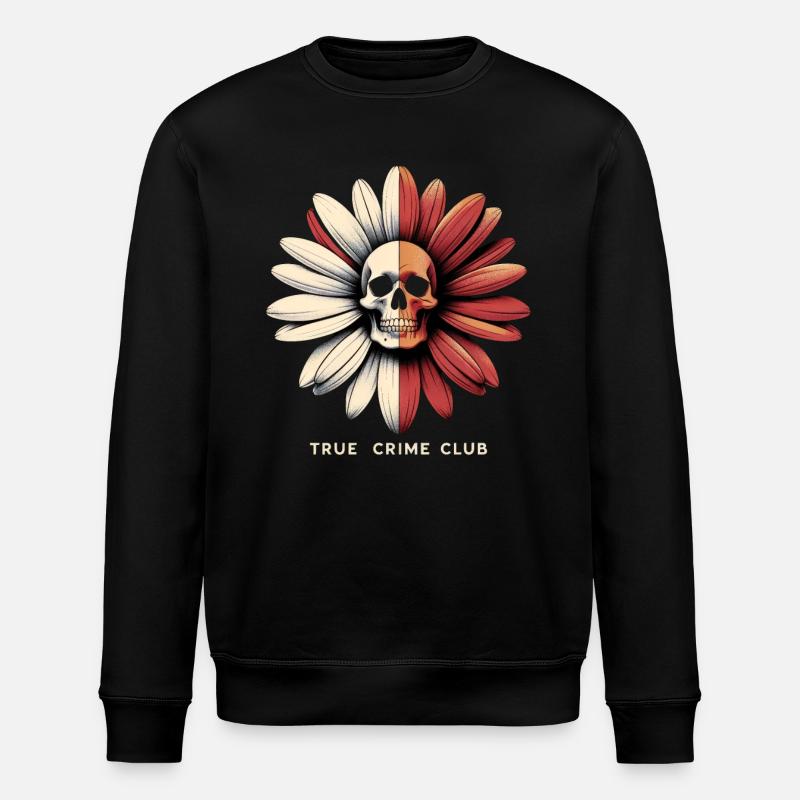 Skull Bloom Noir - Stanley/Stella ROLLER Unisex Organic Sweatshirt - black