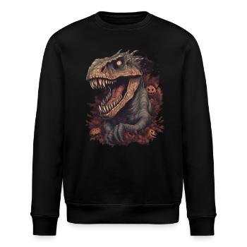 Dinosaure Halloween Déguisement aigre mignon - Sweat bio ROLLER Stanley/Stella Unisexe - noir - Devant - Nik (191cm)