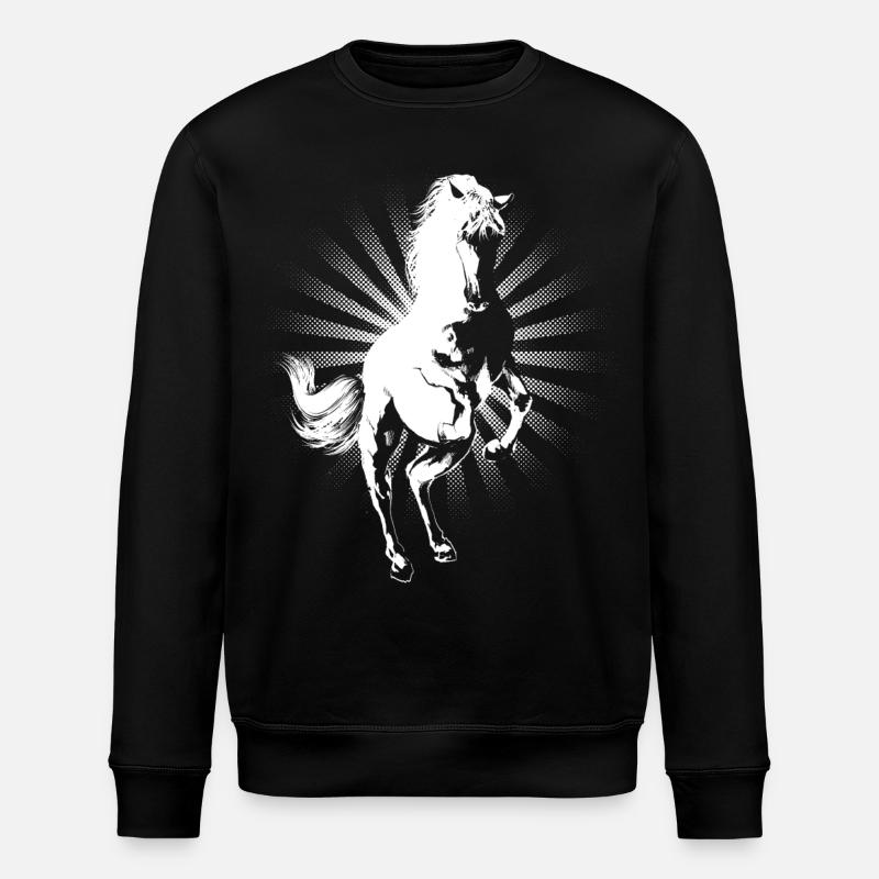 Cheval - Sweat bio ROLLER Stanley/Stella Unisexe - noir