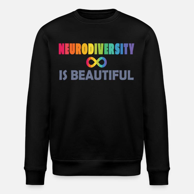 La neurodiversité, c’est beau - Sweat bio ROLLER Stanley/Stella Unisexe - noir