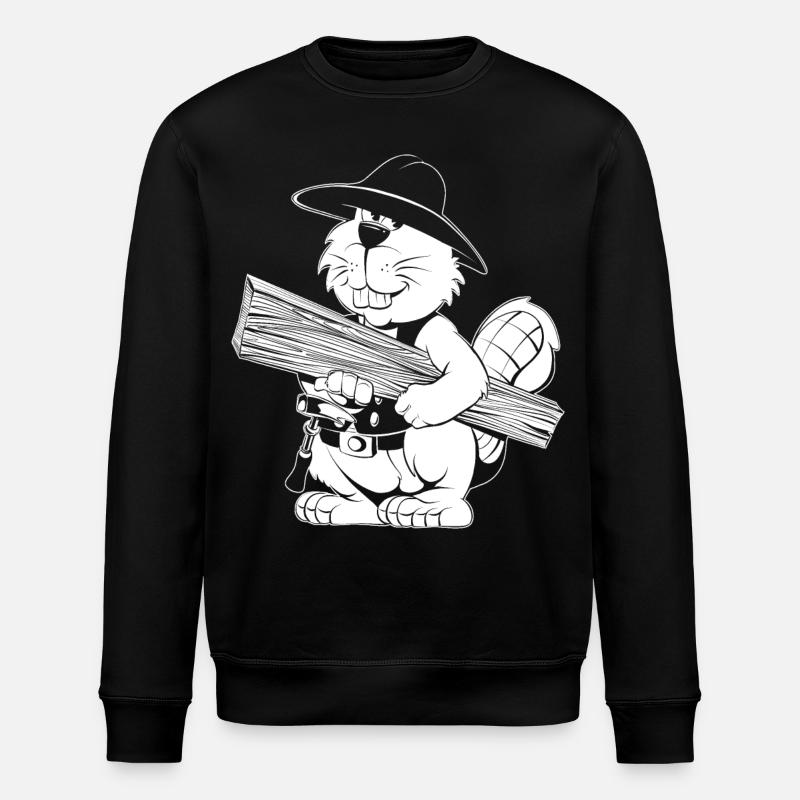 Zimmermann Cartoon - Stanley/Stella Unisex Bio-Sweatshirt ROLLER - Schwarz