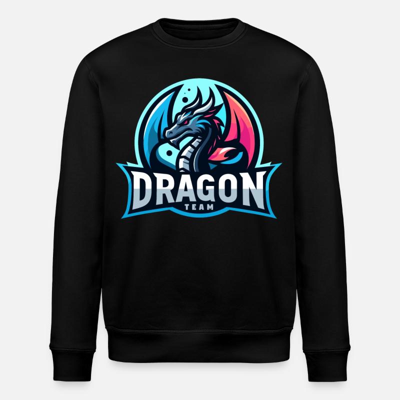 Das Drachen-Team - Stanley/Stella Unisex Bio-Sweatshirt ROLLER - Schwarz