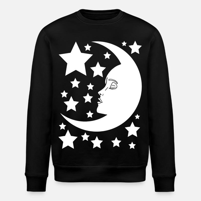 La lune au féminin - Sweat bio ROLLER Stanley/Stella Unisexe - noir