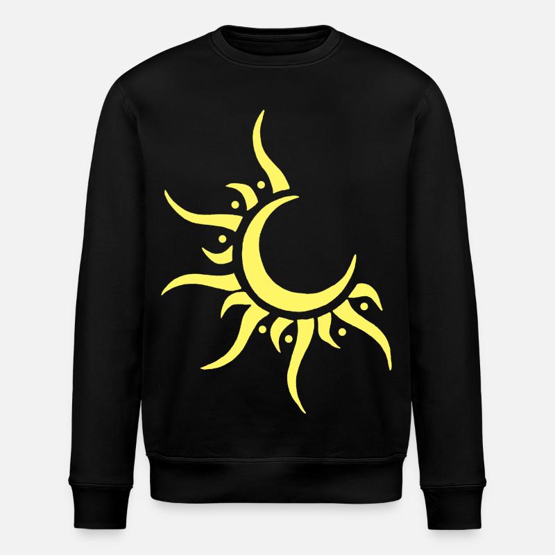 Sonne & Mond - Stanley/Stella Unisex Bio-Sweatshirt ROLLER - Schwarz