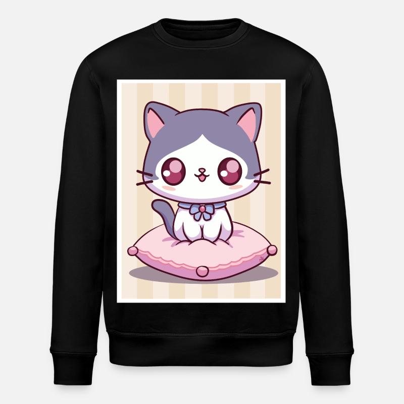 Chaton kawaii - Sweat bio ROLLER Stanley/Stella Unisexe - noir