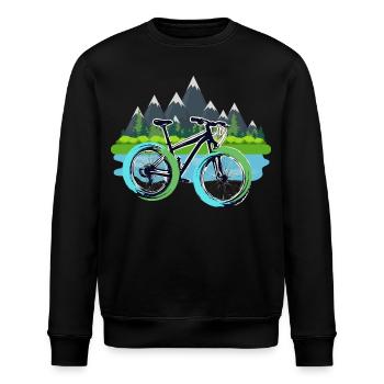 T-shirt VTT - Mugs d’extérieur Sacs Vélo - Sweat bio ROLLER Stanley/Stella Unisexe - noir - Devant - Nik (191cm)