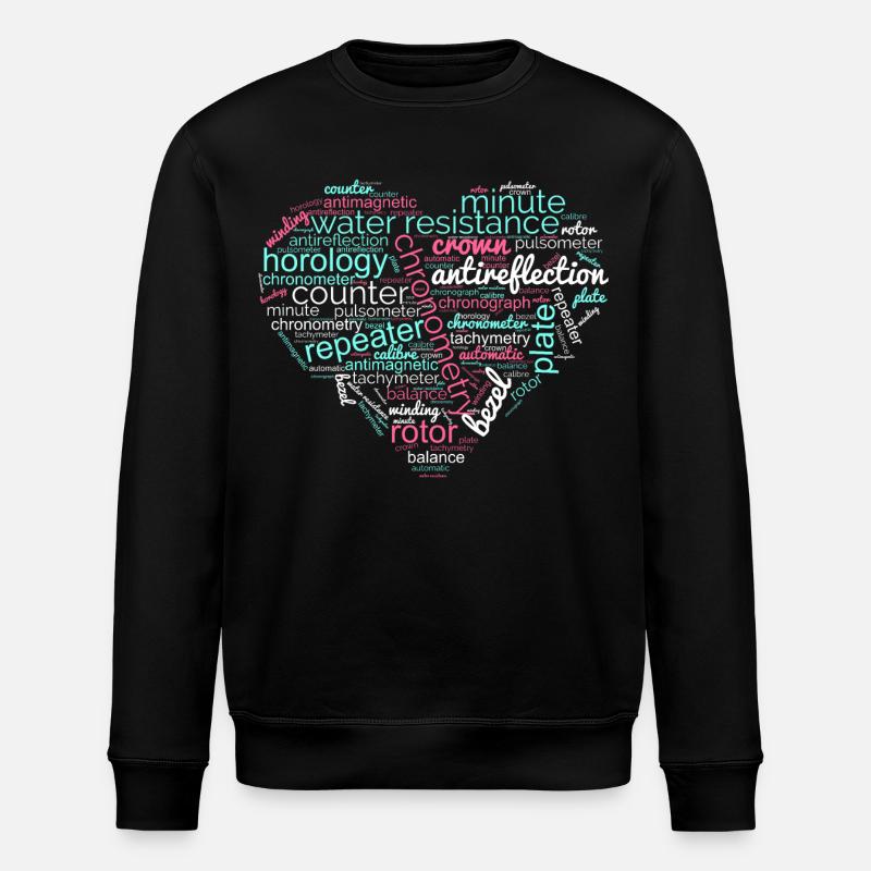 Uhrmacherkunst und Uhrmacherei - Stanley/Stella Unisex Bio-Sweatshirt ROLLER - Schwarz