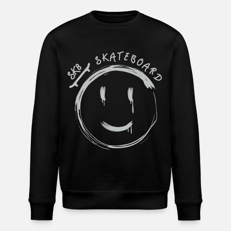 Skateboard Skater Skating - Stanley/Stella ROLLER Unisex Organic Sweatshirt - black