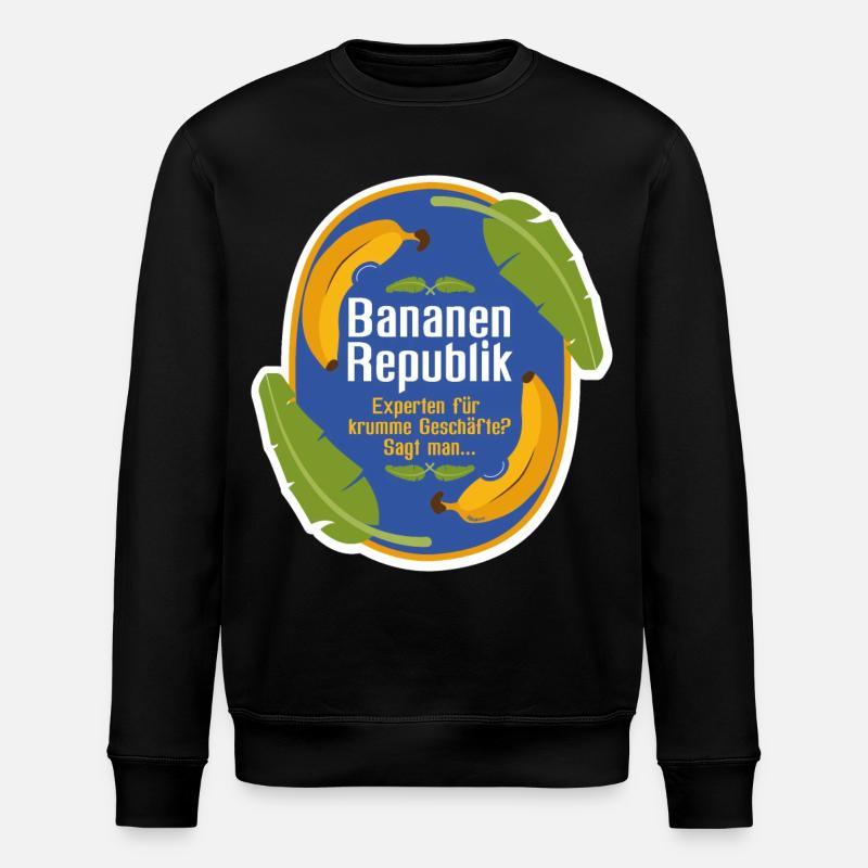 Bananenrepublik - Stanley/Stella Unisex Bio-Sweatshirt ROLLER - Schwarz