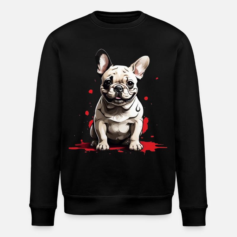 CHIEN BOULEDOGUE FRANÇAIS - Sweat bio ROLLER Stanley/Stella Unisexe - noir
