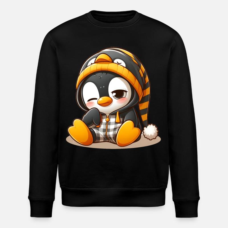 Pingouin fatigué - Sweat bio ROLLER Stanley/Stella Unisexe - noir