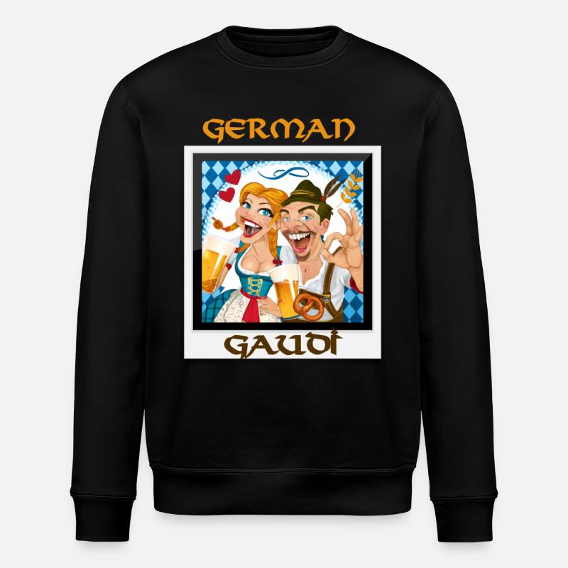 GERMAN GAUDI - Stanley/Stella ROLLER Unisex Organic Sweatshirt - black