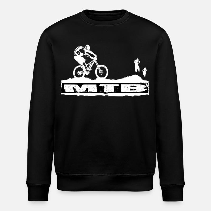 MTB Bike - Stanley/Stella Unisex Bio-Sweatshirt ROLLER - Schwarz