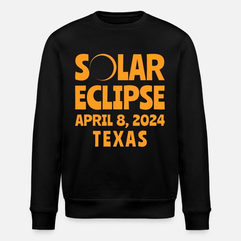 Sonnenfinsternis 2024 Texas - Stanley/Stella Unisex Bio-Sweatshirt ROLLER - Schwarz