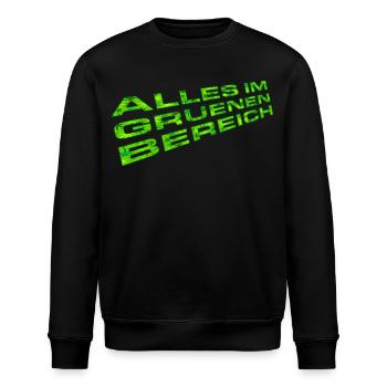 Tout dans l’espace vert (Grass Edition) - Sweat bio ROLLER Stanley/Stella Unisexe - noir - Devant - Nik (191cm)