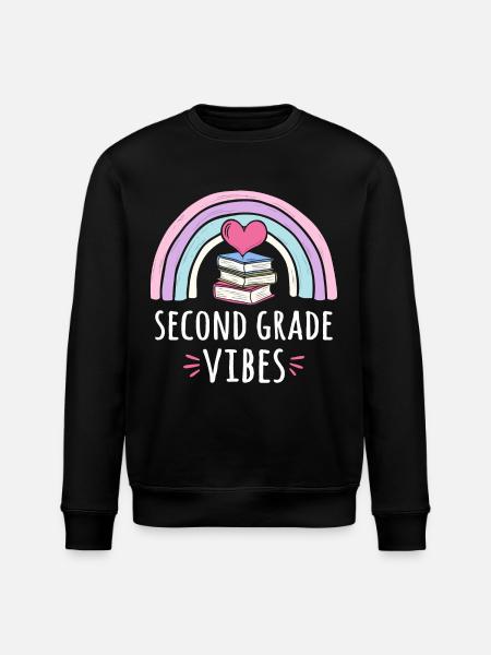 Second Grade Vibes - Stanley/Stella ROLLER Unisex Organic Sweatshirt - black