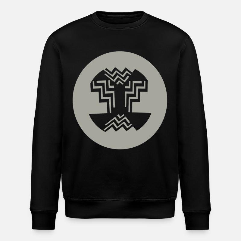Zirkuläre-Innenausführung - Stanley/Stella Unisex Bio-Sweatshirt ROLLER - Schwarz